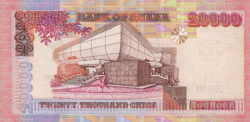 Back of Ghana p36a: 20000 Cedis from 2002