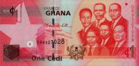 p37b from Ghana: 1 Cedi from 2010