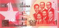 Gallery image for Ghana p37d: 1 Cedi from 2013