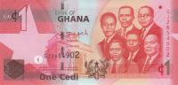 Gallery image for Ghana p37f: 1 Cedi from 2015