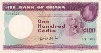 p9a from Ghana: 100 Cedis from 1965