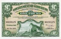 p18c from Gibraltar: 1 Pound from 1975