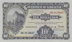 Gallery image for Gibraltar p41: 10 Shillings