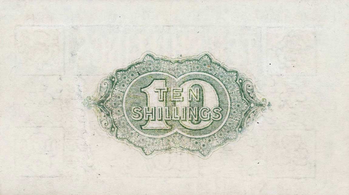 Back of England p350b: 10 Shillings from 1918