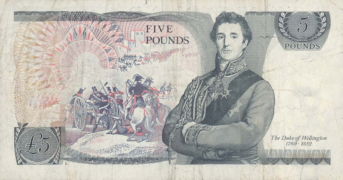 Back of England p378c: 5 Pounds from 1980
