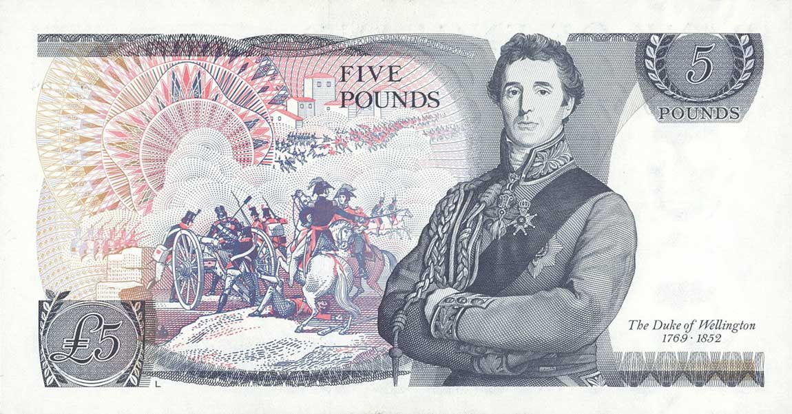 Back of England p378f: 5 Pounds from 1988
