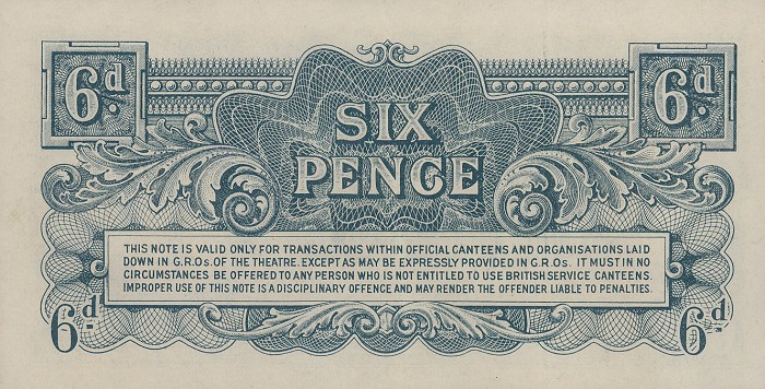 Back of England pM17a: 6 Pence from 1948