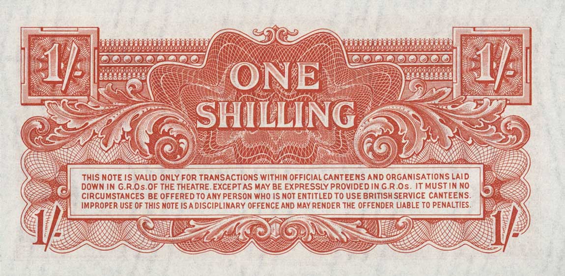 Back of England pM18b: 1 Shilling from 1961