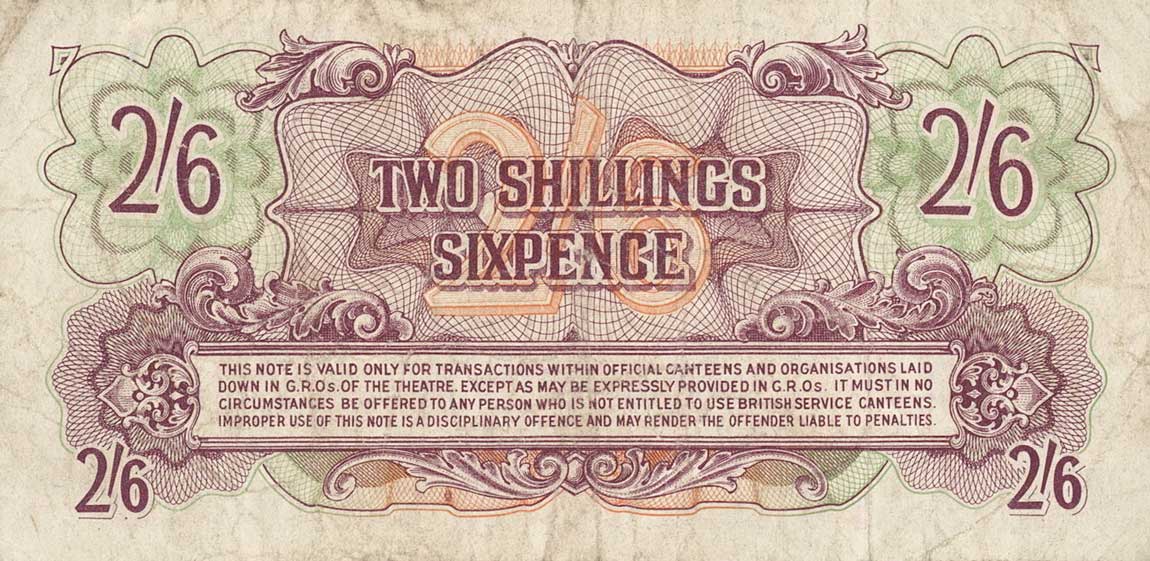 Back of England pM19a: 2 Shillings from 1948