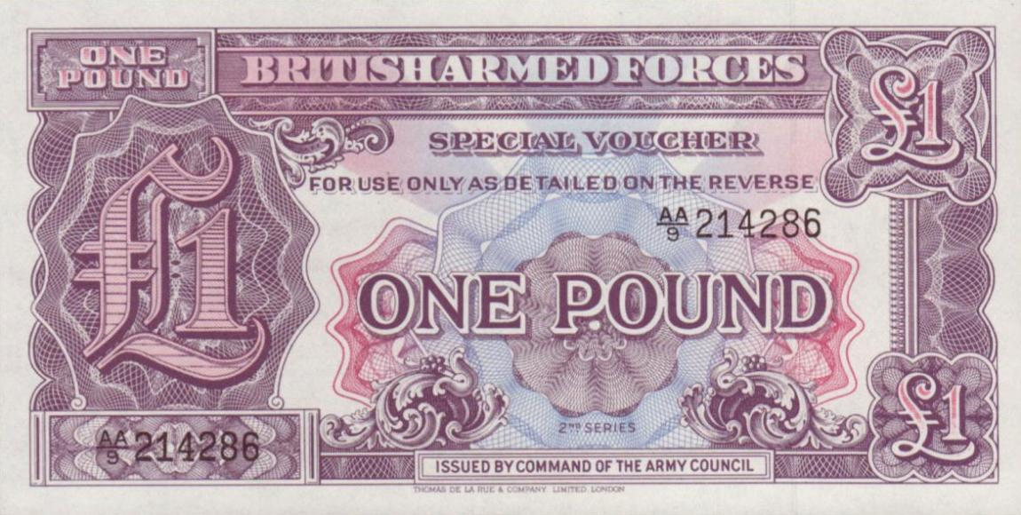 Front of England pM22b: 1 Pound from 1948