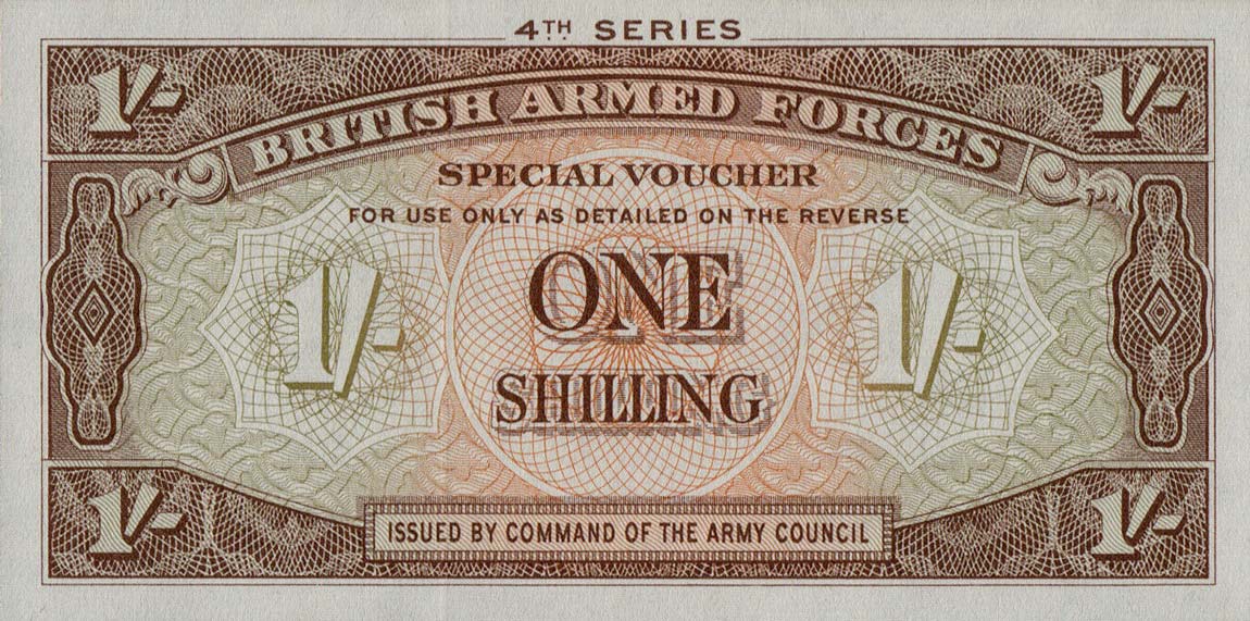 Front of England pM32a: 1 Shilling from 1962