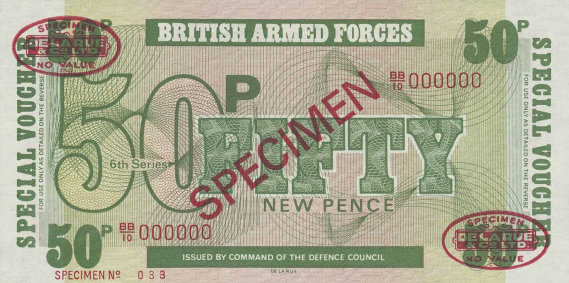 Front of England pM46s: 50 New Pence from 1972