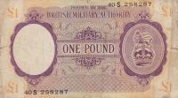 pM6a from England: 1 Pound from 1943