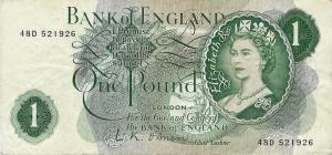 p374a from England: 1 Pound from 1960