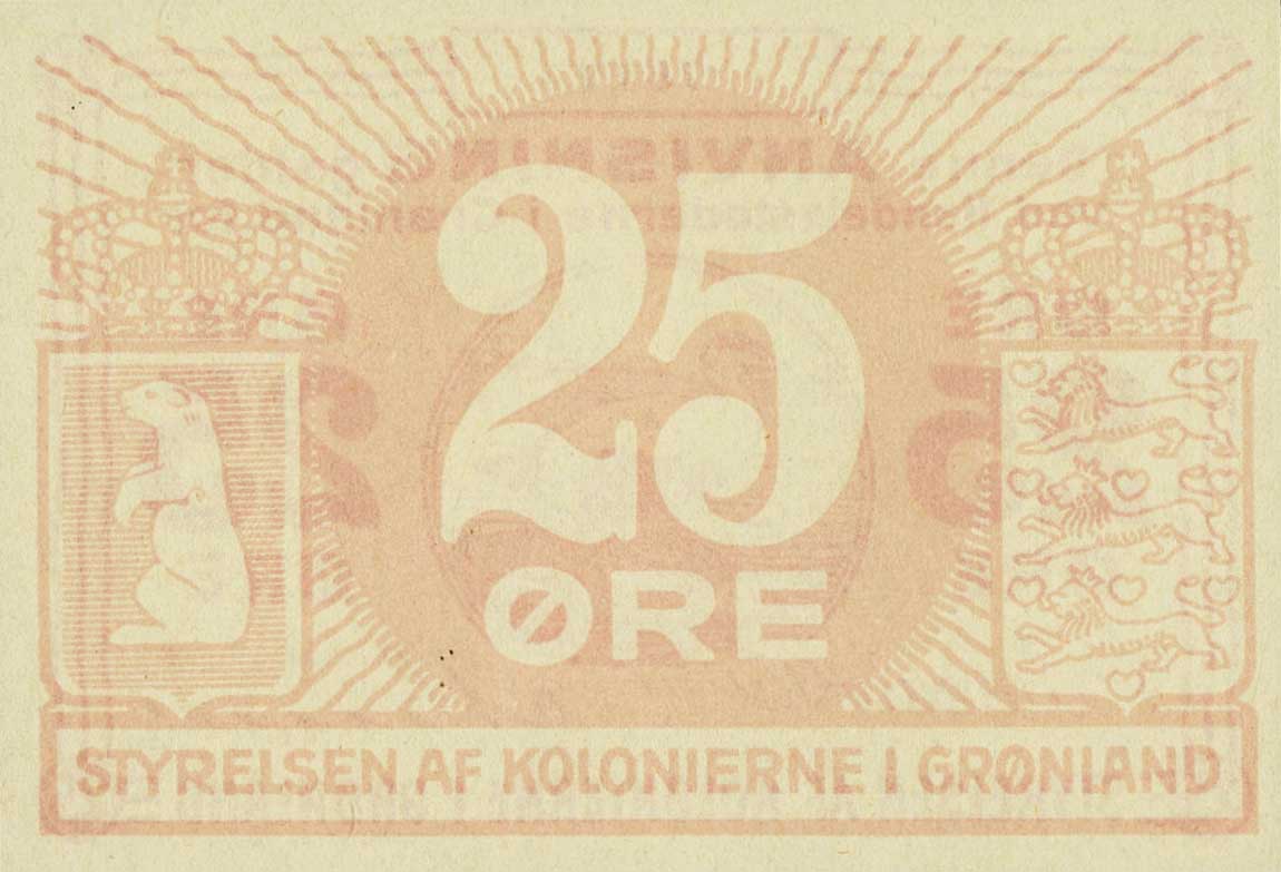 Back of Greenland p11b: 25 Kroner from 1913