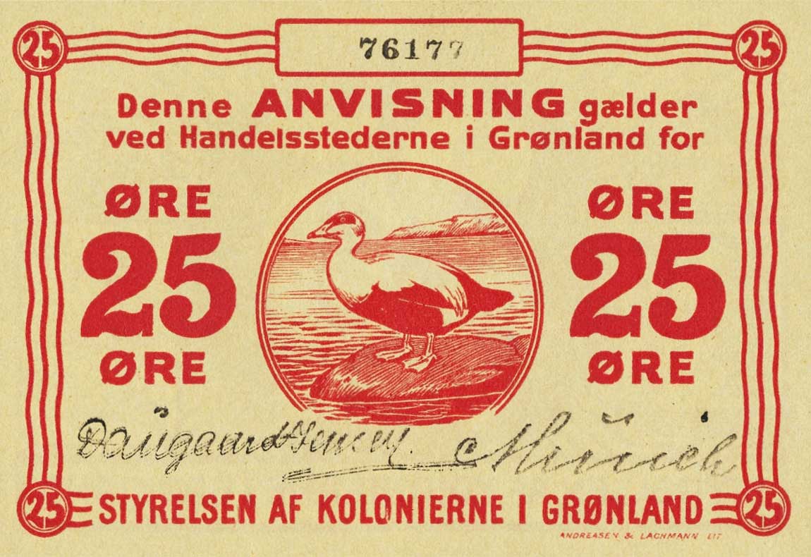 Front of Greenland p11b: 25 Kroner from 1913