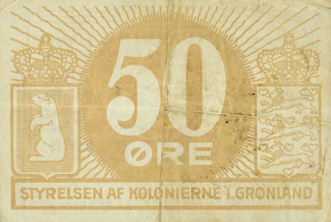 Back of Greenland p12b: 50 Kroner from 1913