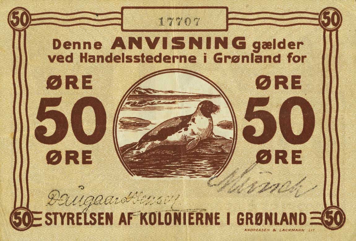 Front of Greenland p12b: 50 Kroner from 1913