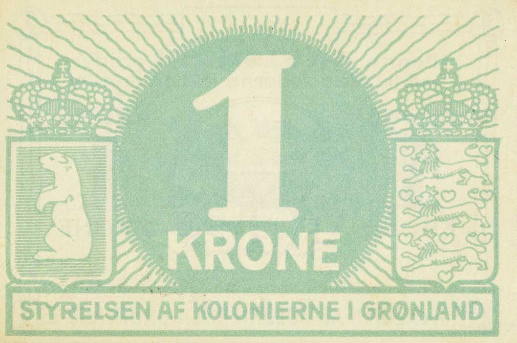 Back of Greenland p13d: 1 Krone from 1913