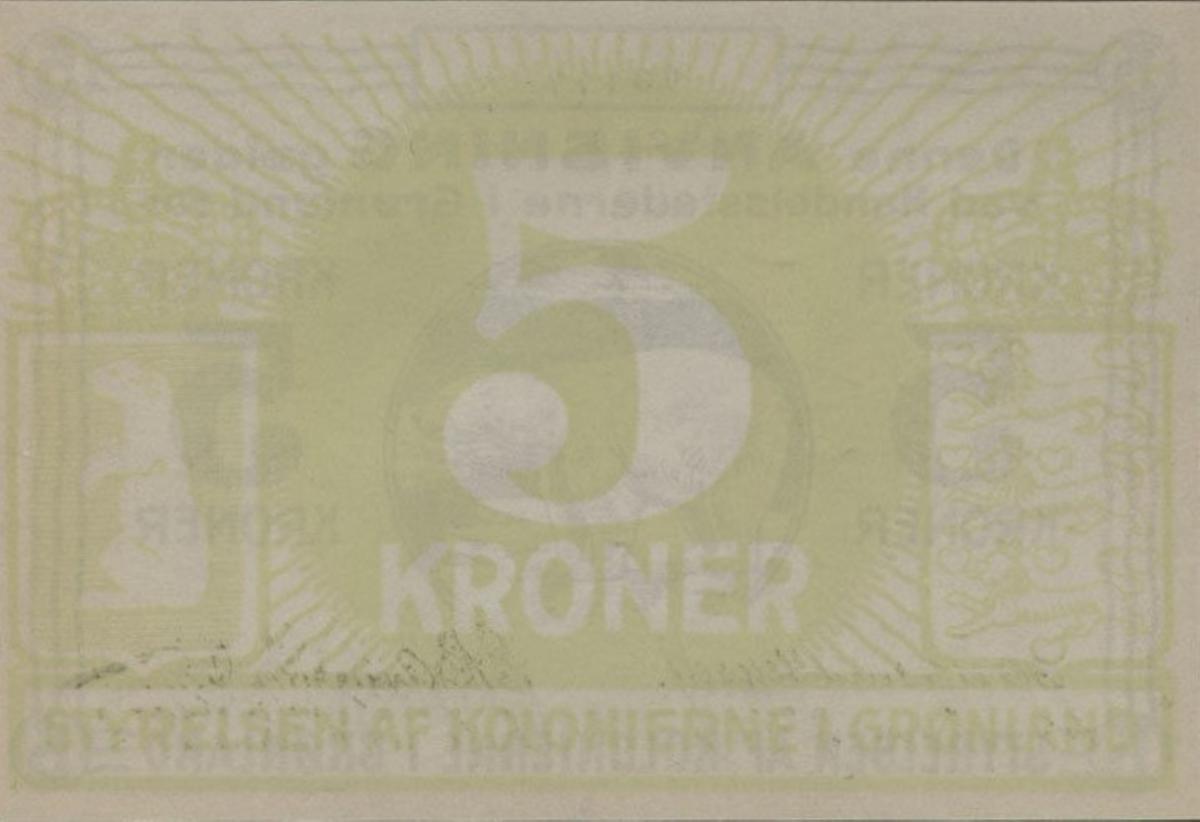 Back of Greenland p14a: 5 Kroner from 1913