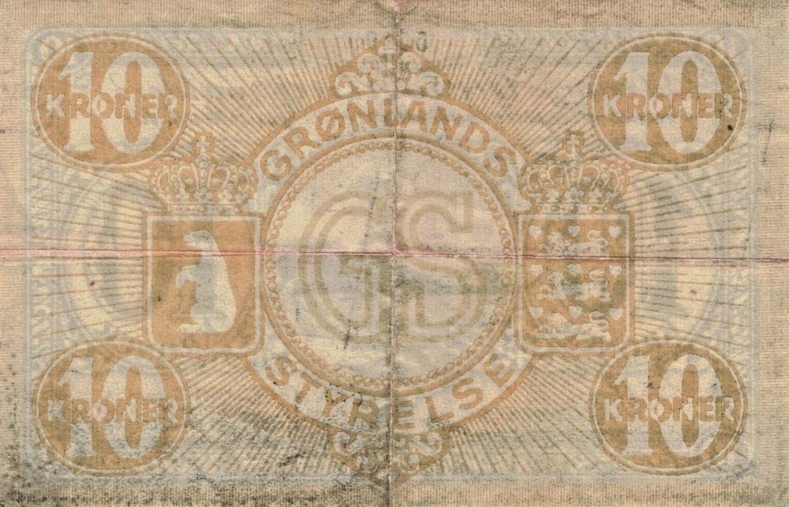 Back of Greenland p16d: 10 Kroner from 1926