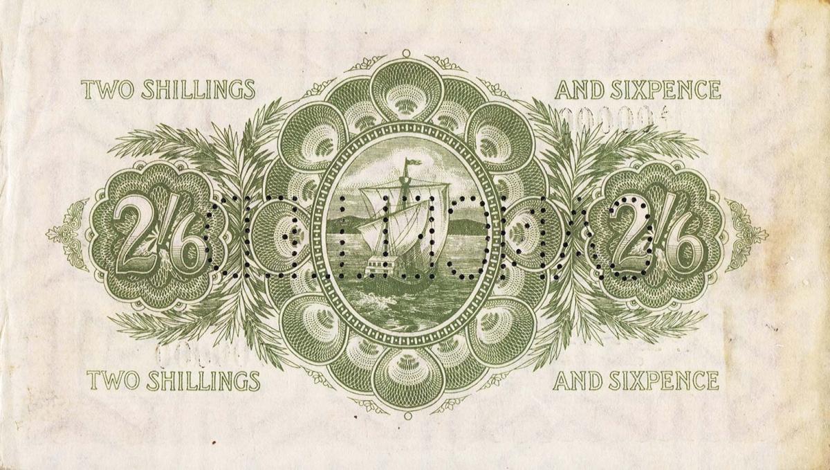 Back of Grenada p1s: 2 Shillings from 1920