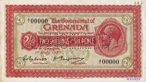 Gallery image for Grenada p1s: 2 Shillings