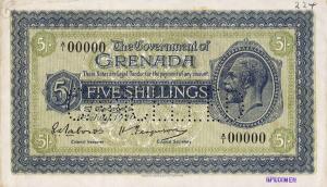 Gallery image for Grenada p2s: 5 Shillings