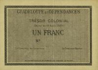 Gallery image for Guadeloupe p1Ar: 1 Franc