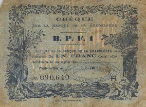 Gallery image for Guadeloupe p20C: 1 Franc
