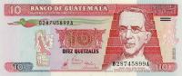 p101 from Guatemala: 10 Quetzales from 1998