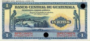 Gallery image for Guatemala p14ct: 1 Quetzal