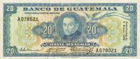p33 from Guatemala: 20 Quetzales from 1955