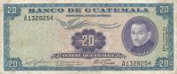 p48b from Guatemala: 20 Quetzales from 1961