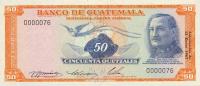 p56a from Guatemala: 50 Quetzales from 1967