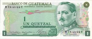 Gallery image for Guatemala p59a: 1 Quetzal from 1972