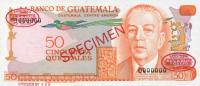 p63s from Guatemala: 50 Quetzales from 1974