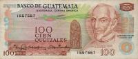 p64b from Guatemala: 100 Quetzales from 1975