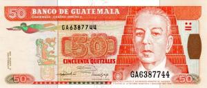 p77c from Guatemala: 50 Quetzales from 1992