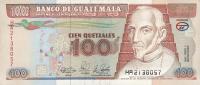 p78b from Guatemala: 100 Quetzales from 1990