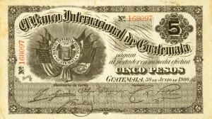 Gallery image for Guatemala pS155a: 5 Pesos