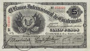 Gallery image for Guatemala pS155b: 5 Pesos