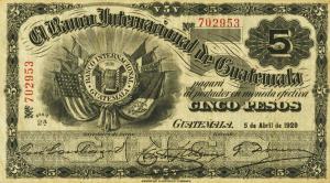 Gallery image for Guatemala pS156b: 5 Pesos