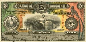 Gallery image for Guatemala pS176b: 5 Pesos