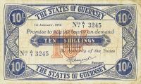 p32 from Guernsey: 10 Shillings from 1943