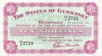 p42b from Guernsey: 10 Shillings from 1958