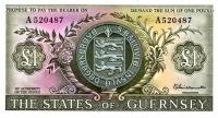 p45a from Guernsey: 1 Pound from 1969