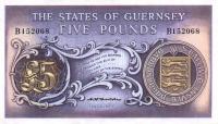 p46b from Guernsey: 5 Pounds from 1969