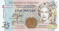 p56a from Guernsey: 5 Pounds from 1996