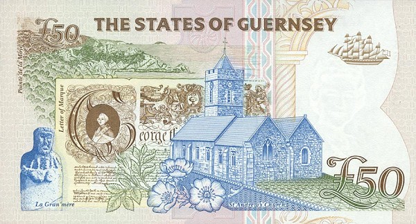 Back of Guernsey p59: 50 Pounds from 1994